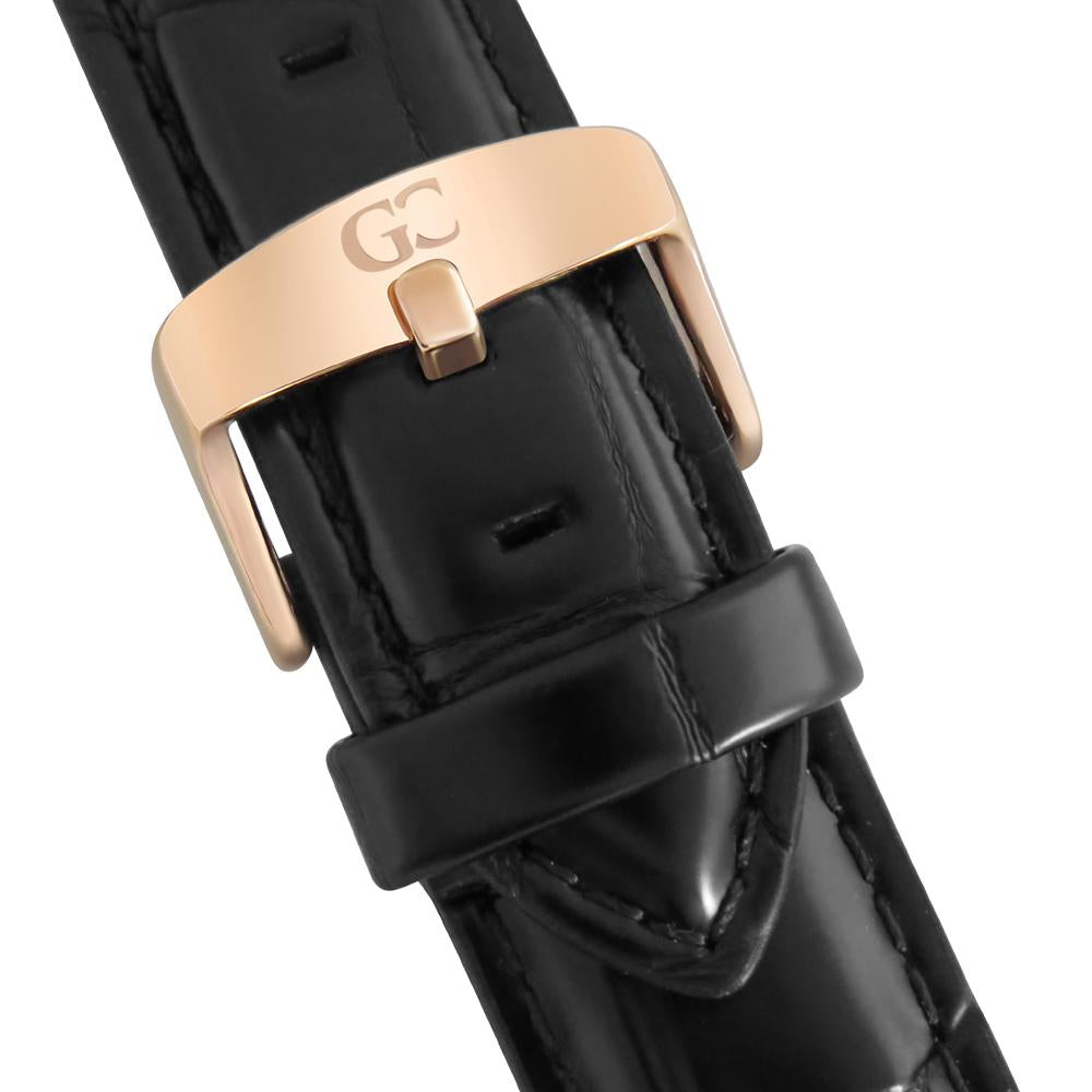 36mm Murray TL13604 White Rose Gold Black Crocodile Leather Women's Watch