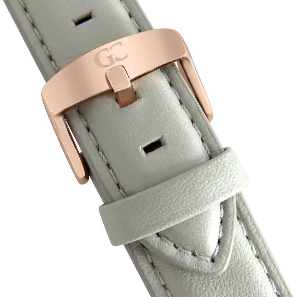 36mm Stanton TL13652 Peach Rose Gold Light Gray Leather Strap Women's Watch