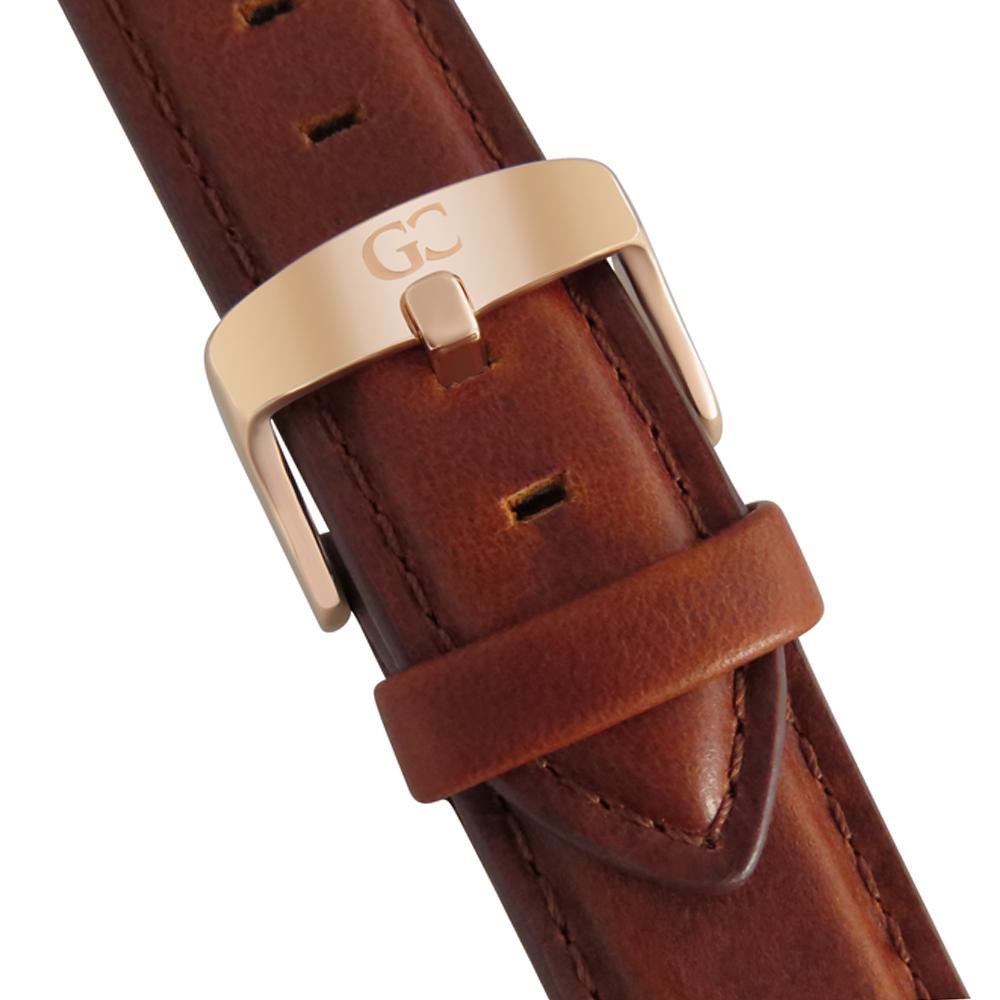 36mm Gansevoort RN13608 White Rose Gold Medium Brown Leather Women's Watch
