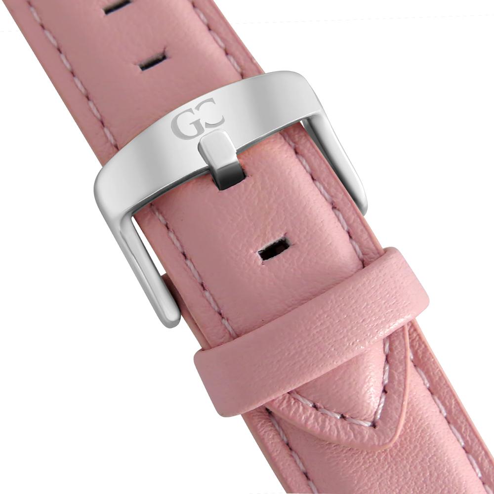 36mm Garment TL13613 White Silver Pink Leather Women's Watch