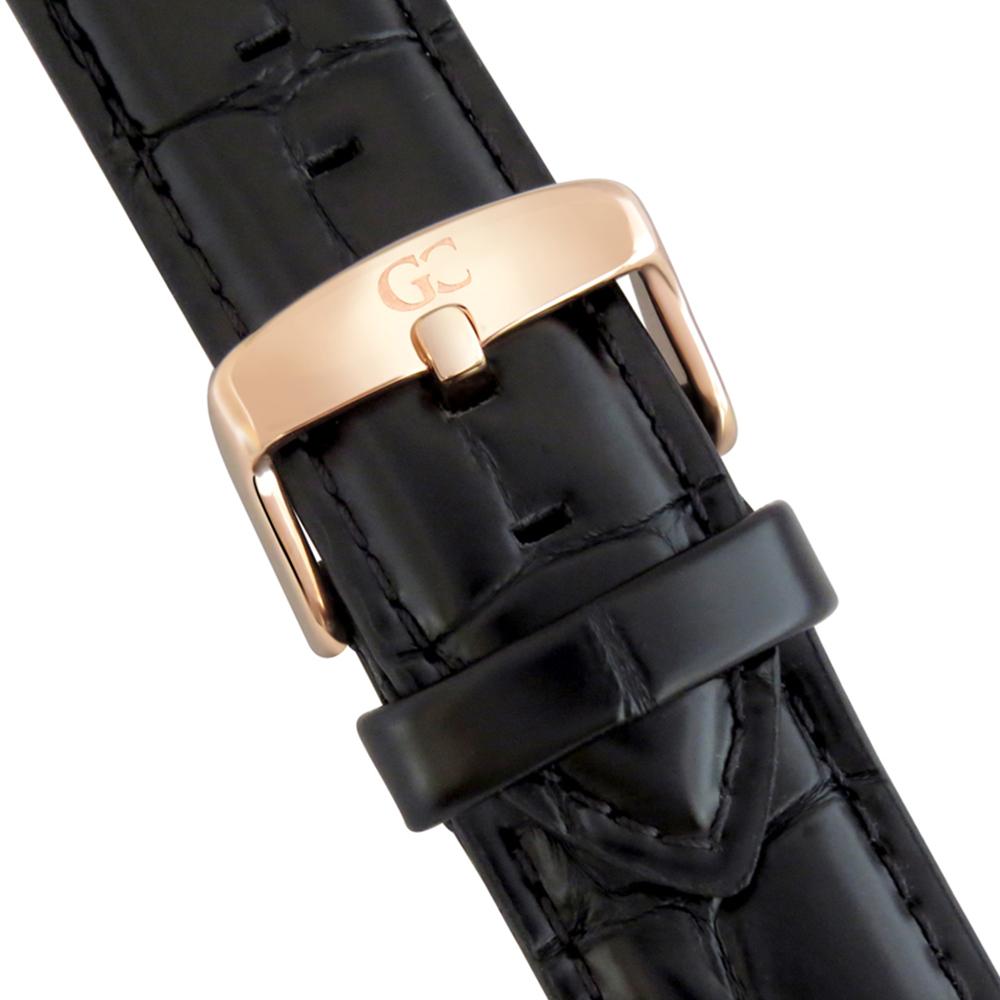 40mm Lexington TL14004 White Rose Gold Black Crocodile Leather Men's Watch