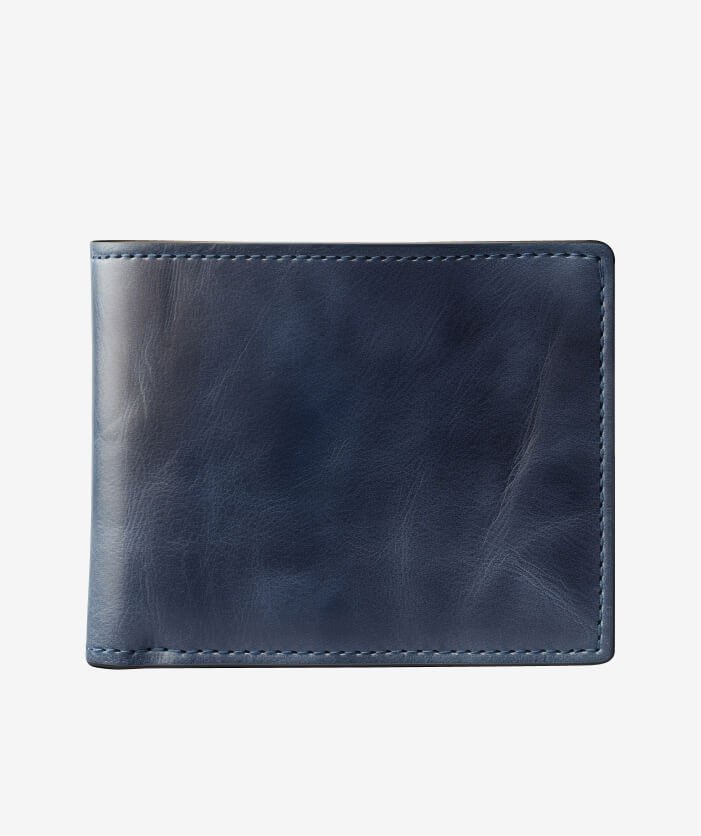 Sea blue leather wallet