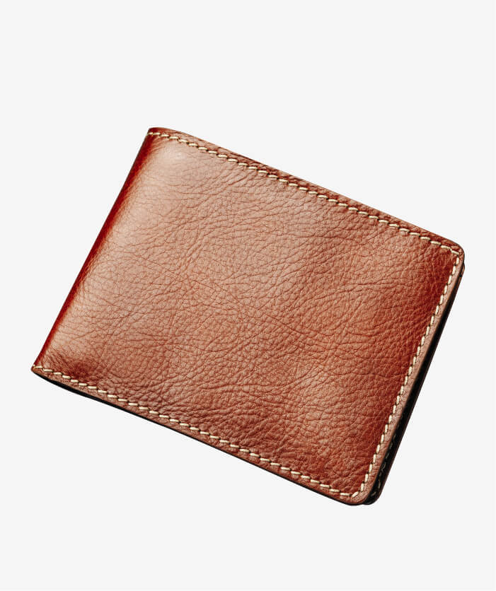 Brown leather wallet