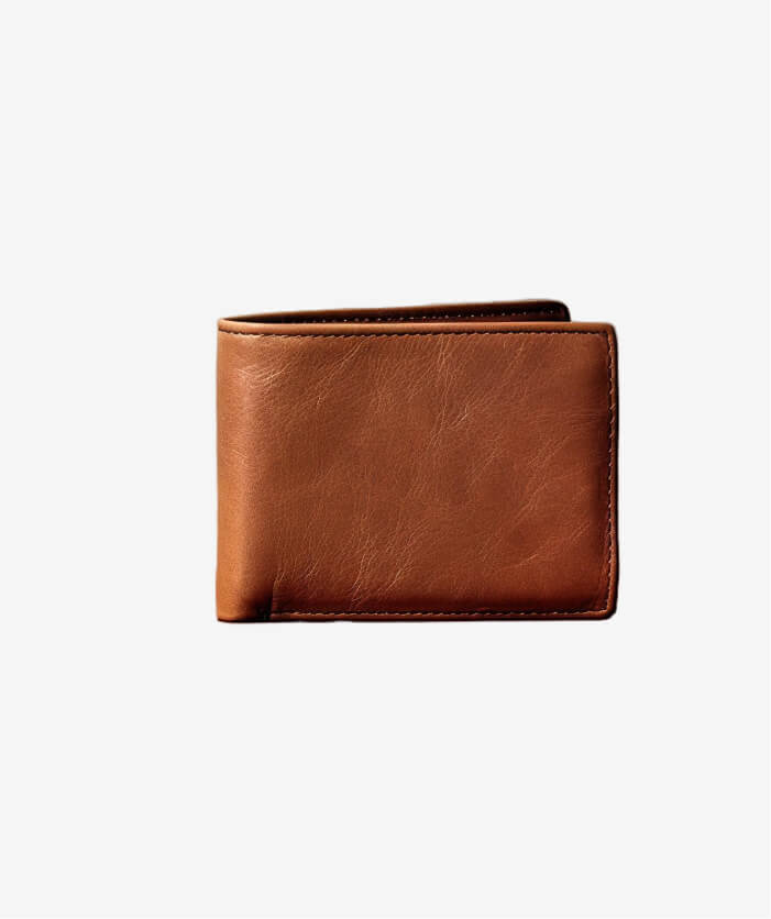 Light brown leather wallet