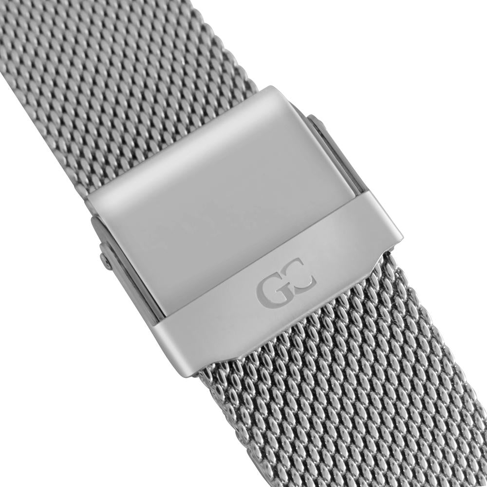 36mm Thames TL13621 White Silver Mesh Strap Women's Watch