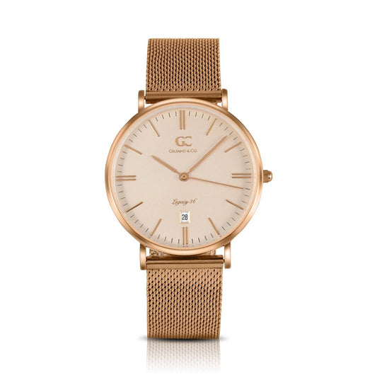 36mm Waverly TL13656 Peach Rose Gold Mesh Band Strap Women's Watch